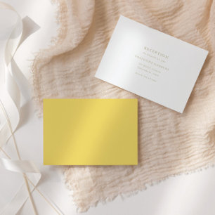 Minimal Elegant Script Reception  Enclosure Card