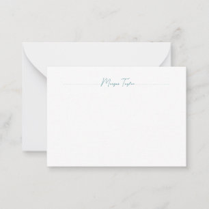 Minimal Elegant Simple Personalised Note Cards