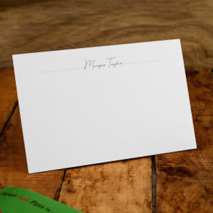 Minimal Elegant Simple Personalised Note Cards