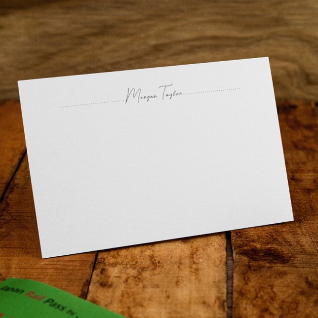 Minimal Elegant Simple Personalised Note Cards (Creator Uploaded)