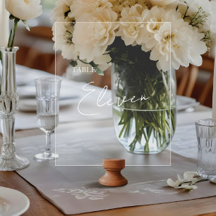 Minimal Elegant Typographic Brush Script Acrylic Sign