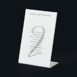 Minimal Elegant Wedding Guest List Table Number 2 Pedestal Sign<br><div class="desc">This is elegant black and white table number two sign for wedding with editable guest list. You can add your names and guest list. If you wish to change background colour, font and table number colour or make other changes to the template - it can be done easily, just click...</div>