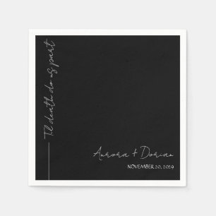 Minimal Elegant Wedding Napkin
