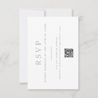 Minimal, Elegant Wedding RSVP