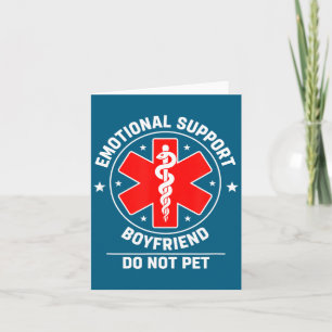 Minimal Emotional Support Boyfriend Do Not Card