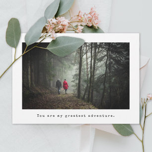 Minimal Engagement Photo Save The Date