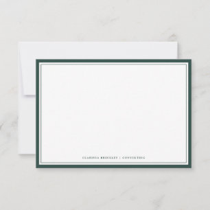 Minimal Evergreen Flat Note Card