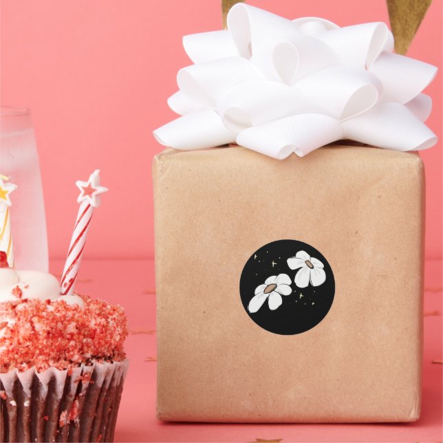 minimal floral art sticker (Party)
