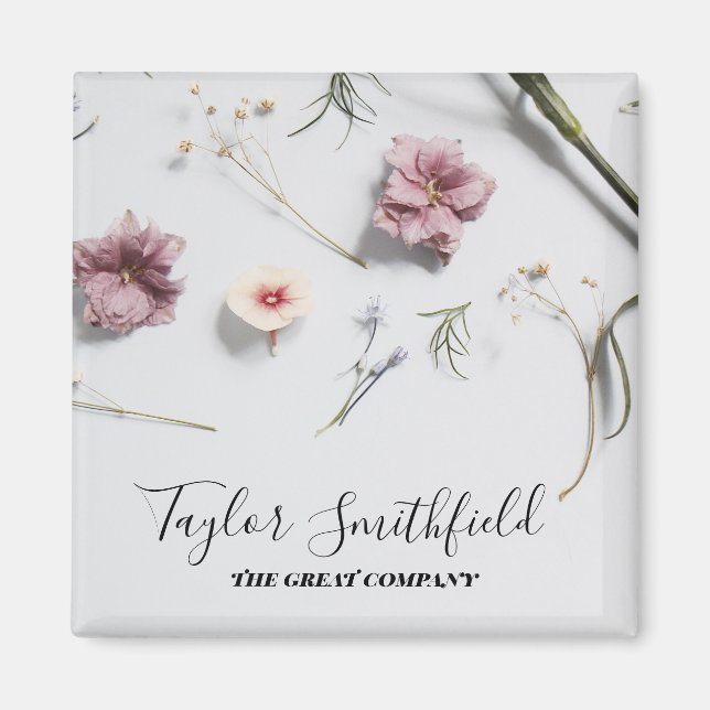 Minimal Floral Magnet (Front)