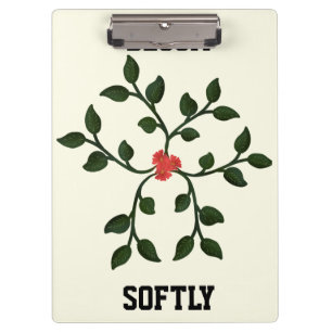 Minimal Floral Vine Elegant botanical Design Clipboard
