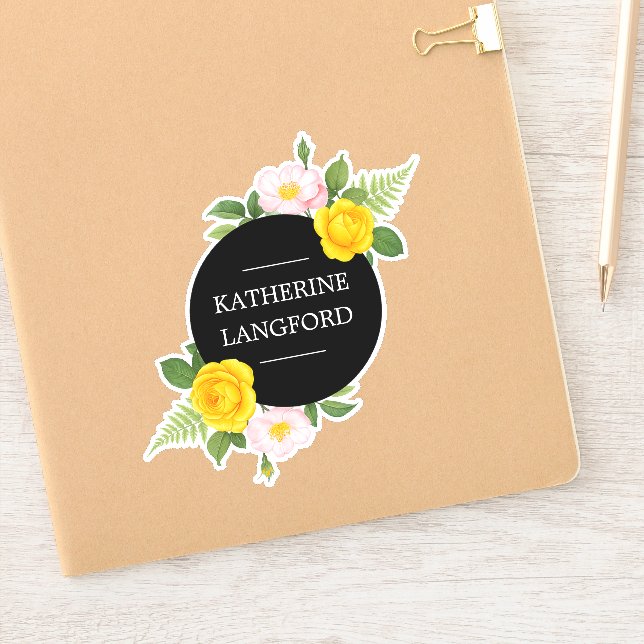 Minimal Floral Wreath Beauty Salon Business Suite (Notebook)