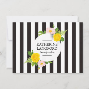 Minimal Floral Wreath Striped Gift Certificate