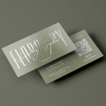 Minimal Florist Floral Artist Sage