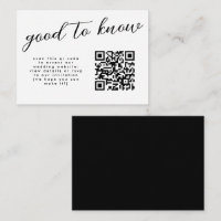 Minimal Flourish Calligraphy Wedding Website QR