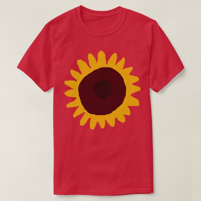 Minimal Flower Abstract T-Shirt (Design Front)