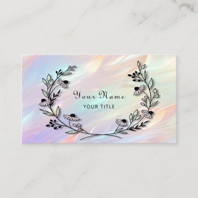 Minimal Flower Business Card (Front)