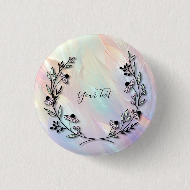 Minimal Flower Button (Front)