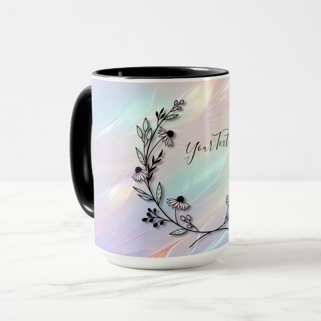 Minimal Flower Coffee Mug (Front Left)