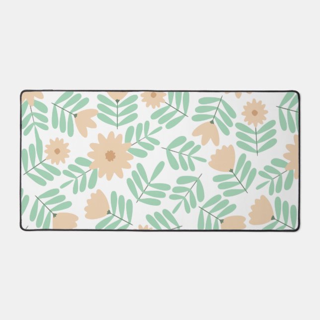 Minimal flower desk mat (Front)