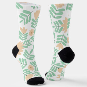 Minimal flower socks