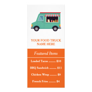 Minimal Food Truck Rack Card   You made my day
