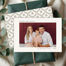 Minimal Front Elegant Berry Back Christmas