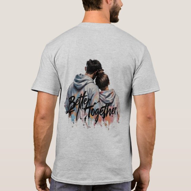 Minimal Front Logo Back Print T-Shirt | Good Vibes (Back)
