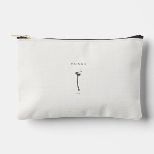 minimal fungi aesthetic line art nature concept de accessory pouch
