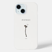 minimal fungi aesthetic line art nature concept de
