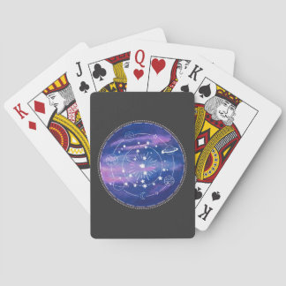 Minimal Galaxy Moon Design | Cosmic Aesthetic Art Playing Cards