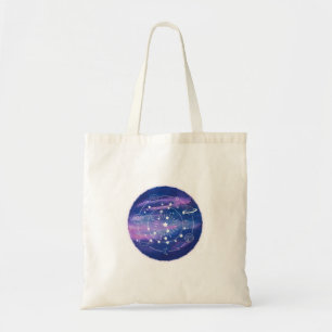 Minimal Galaxy Moon Design Cosmic Aesthetic Art Tote Bag