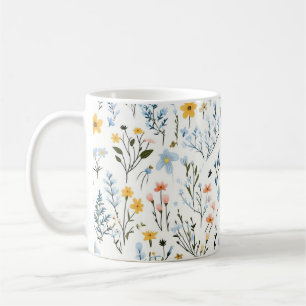 Minimal Gentle Colorful Garden Wildflowers Nursery Coffee Mug