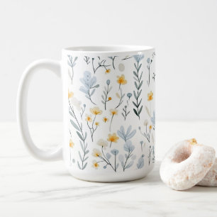 Minimal Gentle Colorful Garden Wildflowers Nursery Coffee Mug
