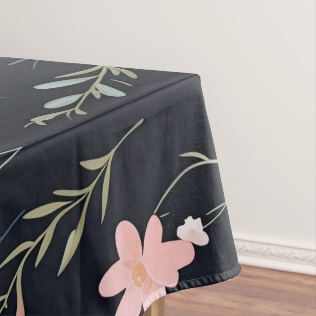 Minimal Gentle Colourful Garden Wildflowers Nurser Tablecloth (In Situ)