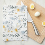 Minimal Gentle Colourful Garden Wildflowers Nurser Tea Towel<br><div class="desc">Minimal Gentle Colourful Garden Wildflowers Nursery Room Green yellow Area Rug</div>