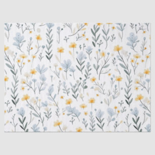 Minimal Gentle Colourful Garden Wildflowers Nurser Tissue Paper