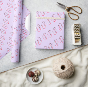 Minimal Geometric Abstract Line Pattern Wrapping Paper