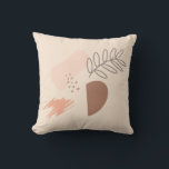 Minimal Geometric Earth Shape Botanical Cushion<br><div class="desc">Organic Shape Hand Drawn Art Abstract Throw Pillow</div>