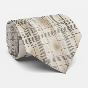 Minimal Geometric Grid Pattern Tie