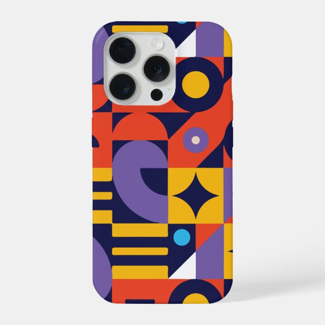 Minimal geometric  iPhone case (Back)