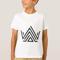 Minimal Geometric Triangle Boys T Shirt