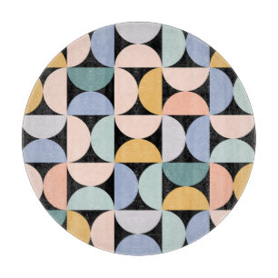 Minimal Geometry: Scandinavian Artwork Poster Cutting Board