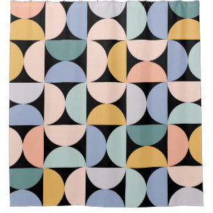 Minimal Geometry: Scandinavian Artwork Poster Shower Curtain