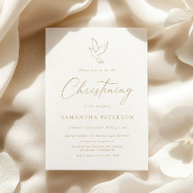 Minimal Gold Calligraphy Christening