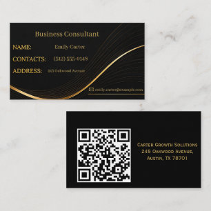 Minimal Gold Leaf Template Elegant Professional Business Card
