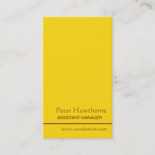 Minimal Gold Minimalist Profession Personal Business Card
