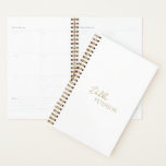 Minimal Gold Modern Planner<br><div class="desc">Modern and professional faux gold business planner featuring a simple and minimal design with your name in an elegant script and contemporary sans serif font.</div>