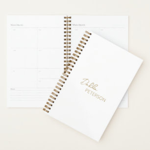 Minimal Gold Modern Planner