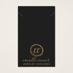Minimal Gold Monogram Jewellery Designer Necklace
