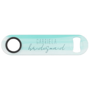Minimal gradient mint custom bridesmaid